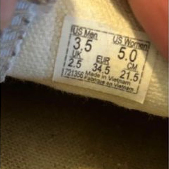 VANS off the wall checkered yellow slip one sneakers womens size 5 - Picture 5 of 5